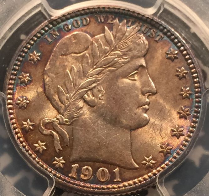 1901-Barber-Quarter--You-Vs.-PCGS---Grade-Revealed-Unc-Details.