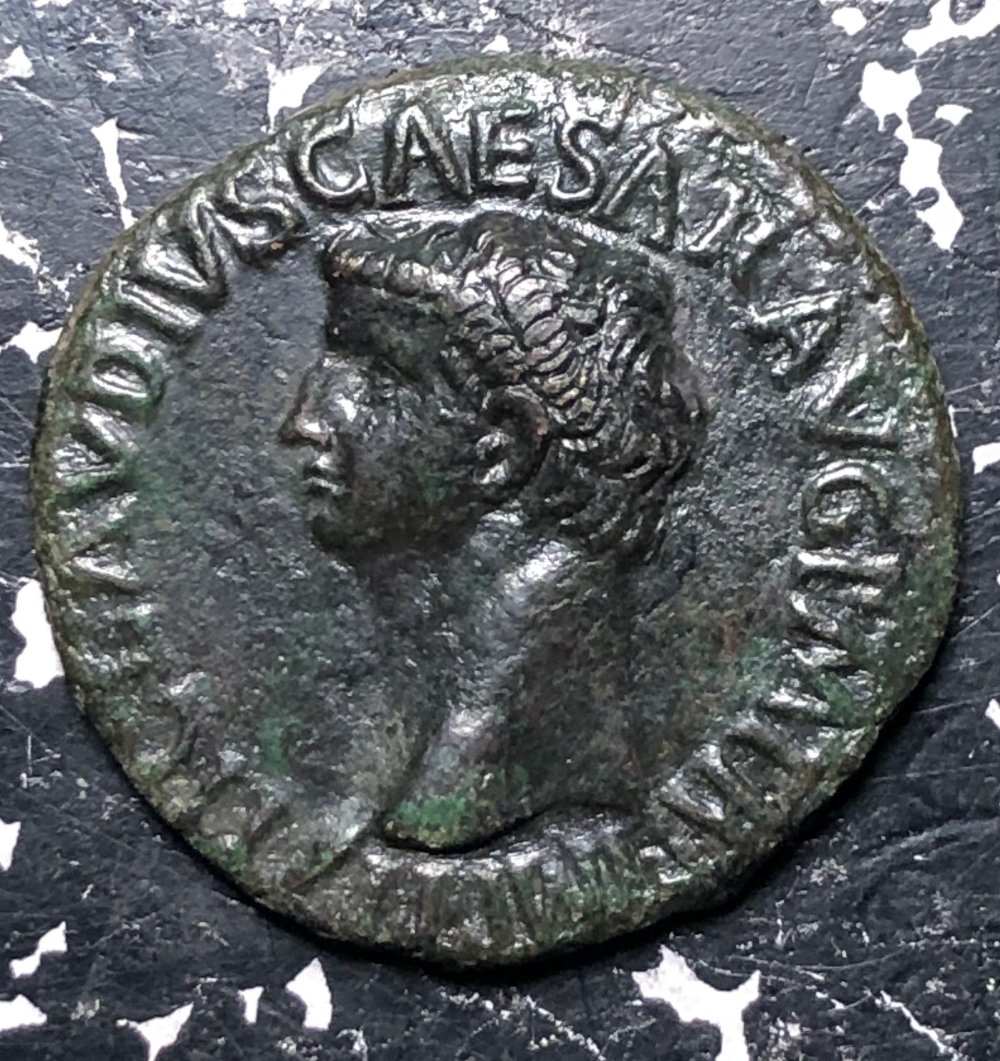 Ancient-Rome-Claudius-?-Ae-28mm-9.78-Grams