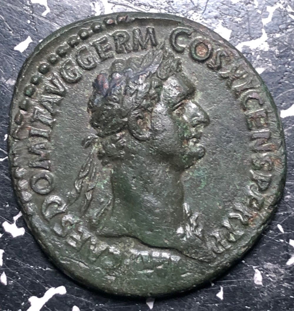 Ancient-Rome-Domitian?-Ae-11.77-Grams-26.8-MM