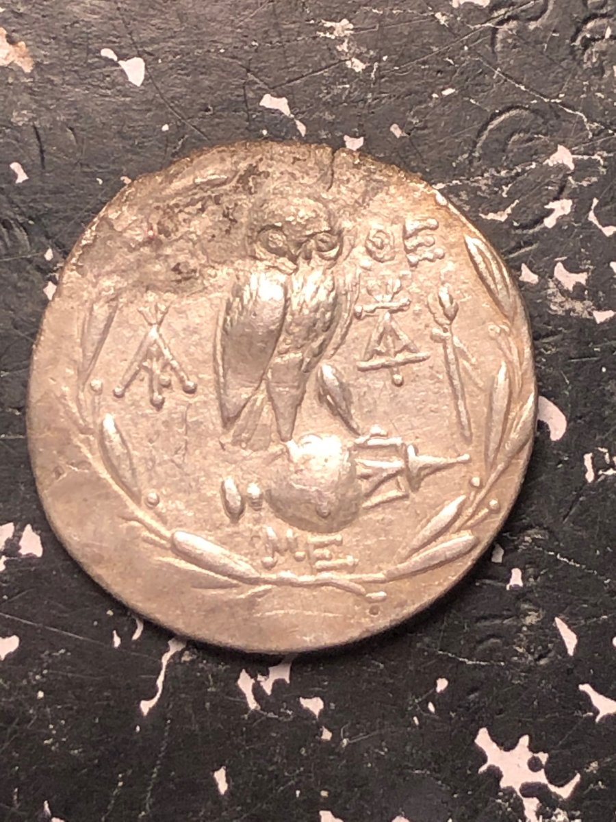Ancient-Greek-Attica?-AR-Tetradrachm-15.94-Grams-33.7mm-For-ID
