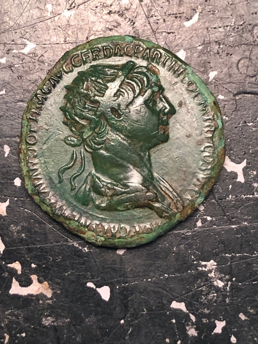 Ancient-Rome-Hadrian?-Ae-9.9-Grams-25.3mm