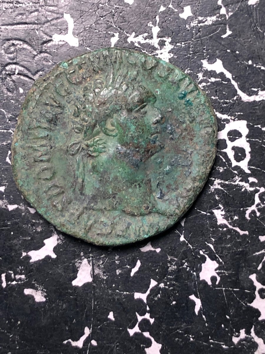 Ancient-Rome-Domitian-Ae-As-12.3g-28.2mm