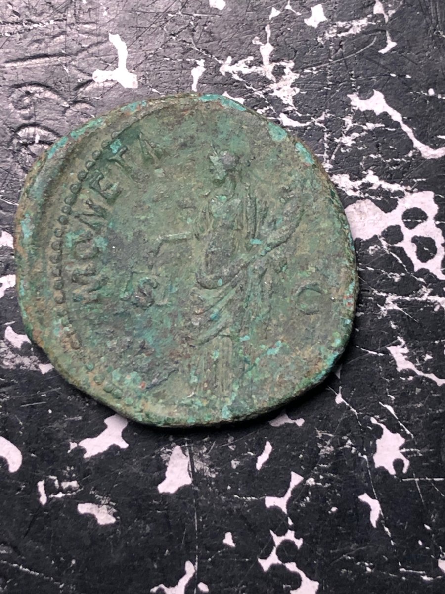 Ancient-Rome-Domitian-Ae-As-12.3g-28.2mm