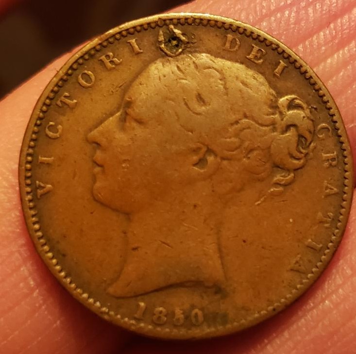 Unusual-1850-Farthing-W/Overdate-Obverse-And-Colon-On-The-Reverse-?