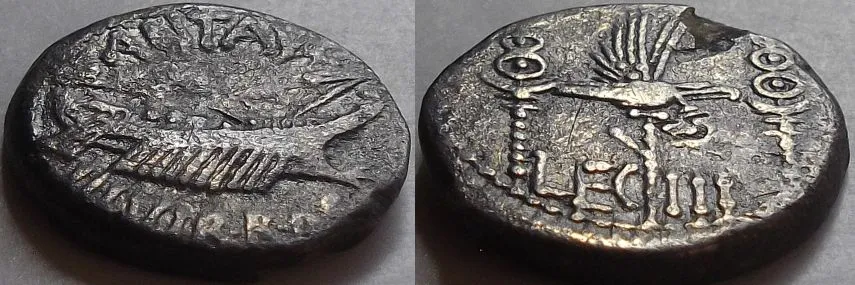 Mark-Antony-Legion-Denarius-Showing-Crystallized-Silver