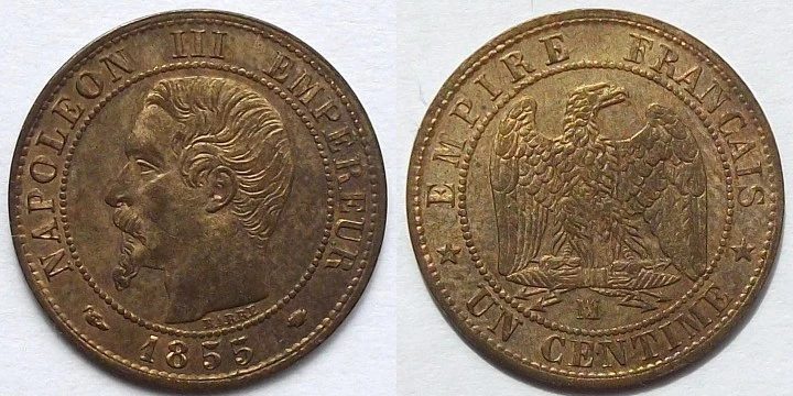 1862-One-Centime-Napoleon-III,-Laureate-Head-Bordeaux-Fake?