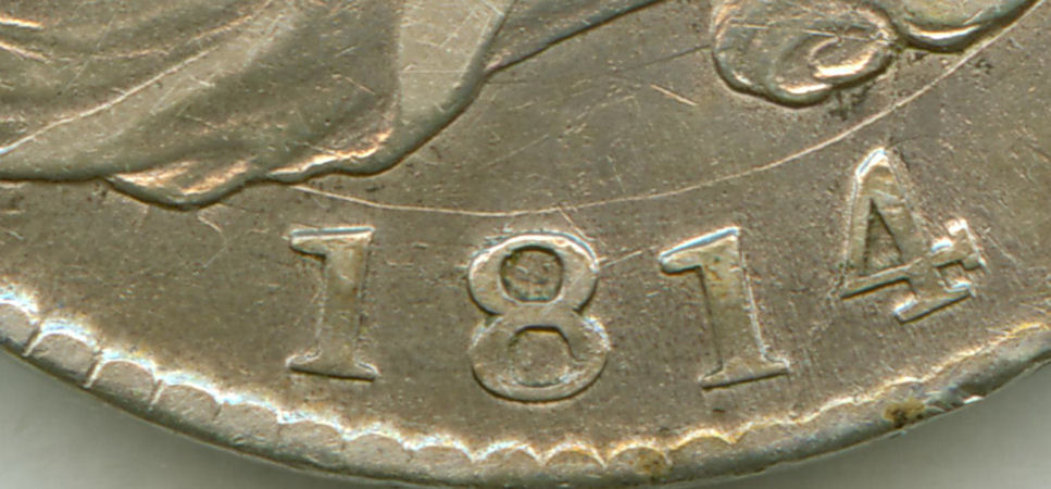 1814-Capped-Bust-Half---Clashed-Dies!