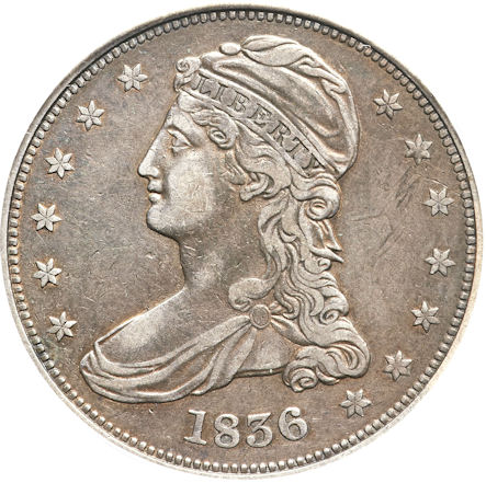 1837-Bust-Half---Reeded-Edge