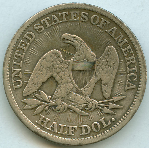 1853-Ls-Half-W/Graffiti