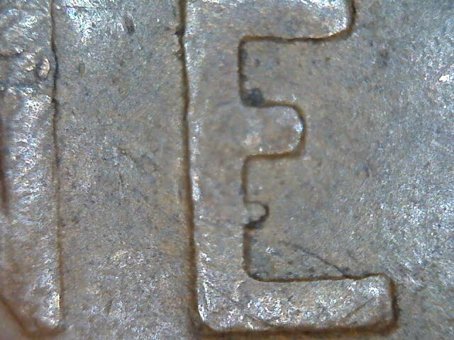 1924-Wheat-Cent---Reverse-Die-Chip-Looks-Like-A-Little-E-In-Big-E
