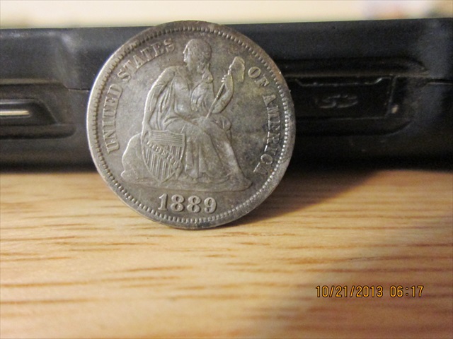 1889-Seated-Liberty-Dime-Dug-Coin