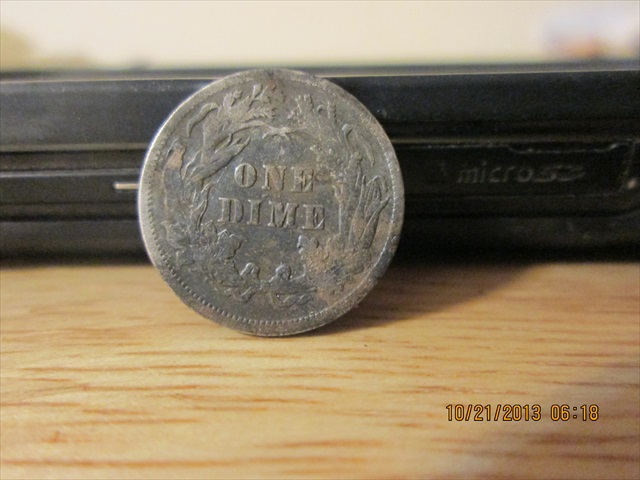 1889-Seated-Liberty-Dime-Dug-Coin
