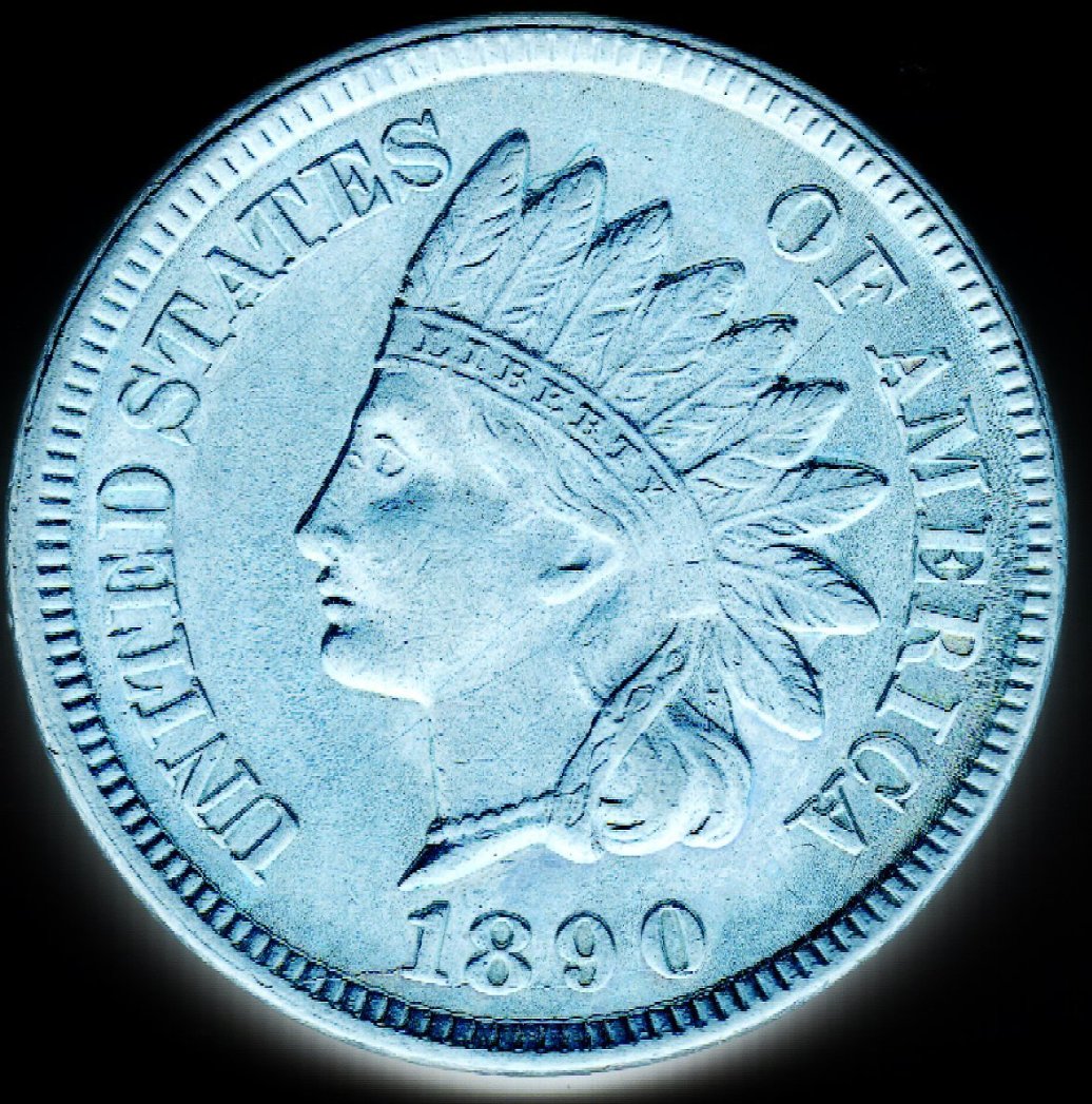 1890-Indian-Head-Cent,-Cleaned/Polished-Or-Slab-Worthy?