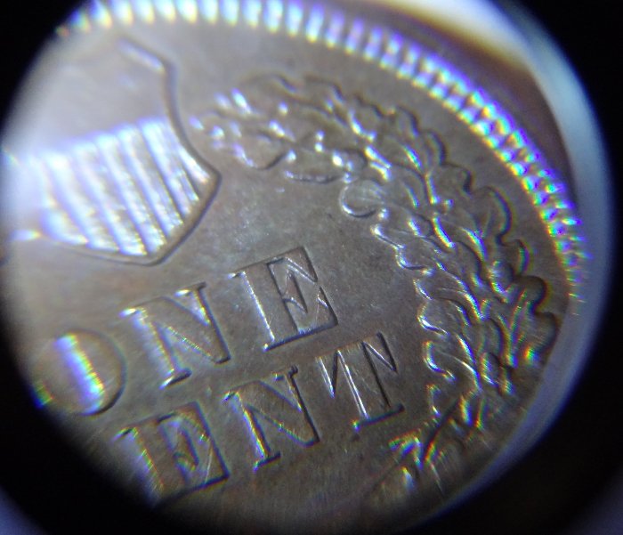 1901-Indian-Head-Cent-With-Questionable-Colors-?-Oily-Surface