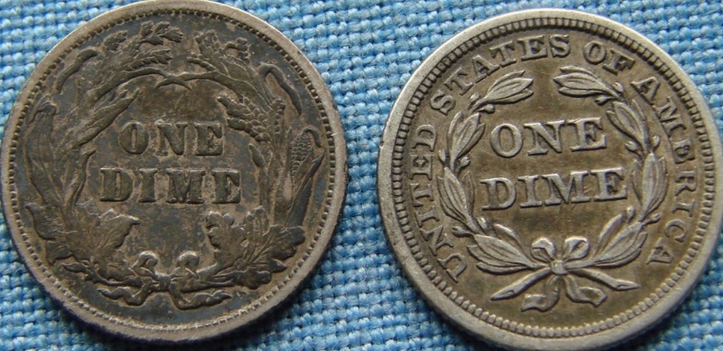 1853-And-1891-Seated-Liberty-Dimes