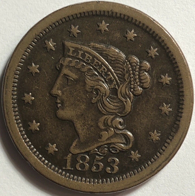 1853-Large-Cent-For-Grading