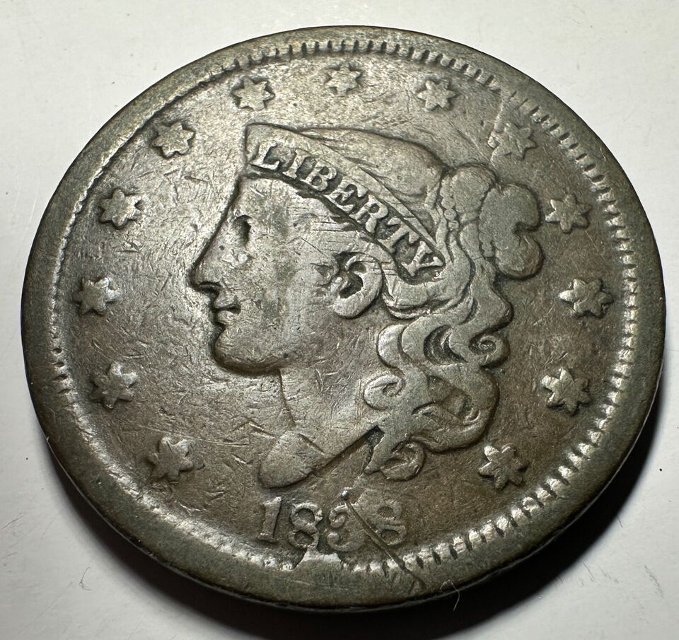 1838-Large-Cent-For-Grading
