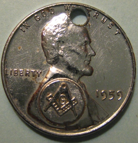 1944-Wheat-With-Freemason-Stamp