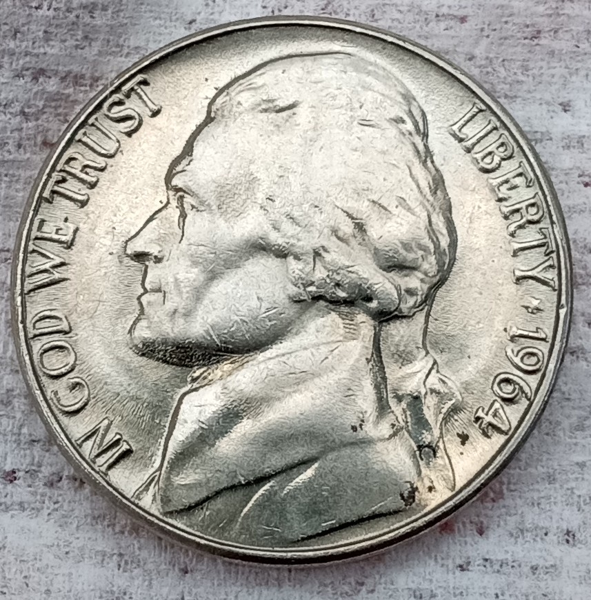 1964-D-Jefferson-Nickel-With-Possible-RPM,-DDO-&-DDR