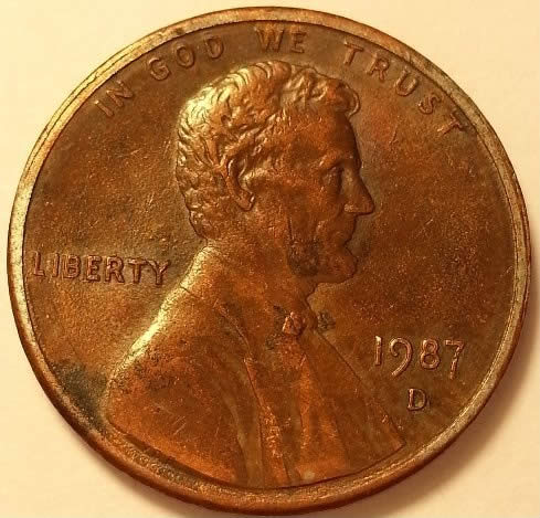 1987-Lincoln-Penny-D---DD-On-Obverse-And-Reverseor-Die--Wear?