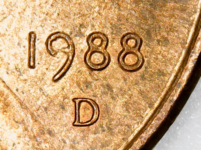 1982-D-&-2-1988-D-Pennies-Die-Issues-On-Obverse