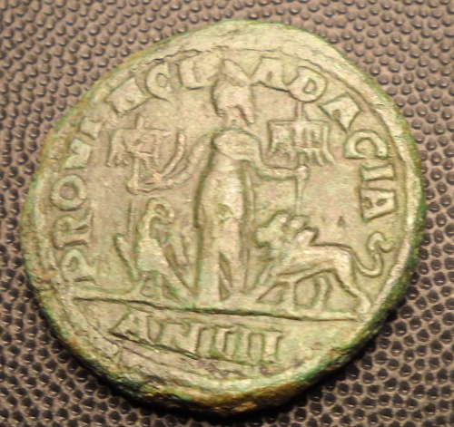 Dacia-Provential-Philip-I-Ae29-Eagle-And-Lion-Reverse