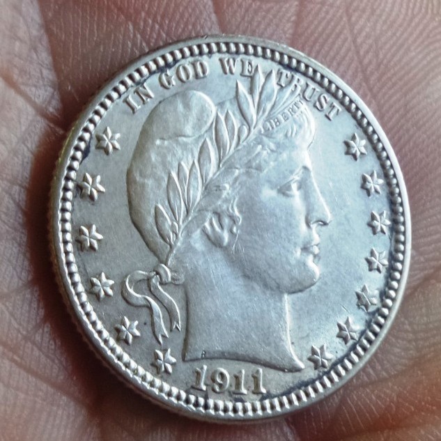 Barber-Quarter-1911-D