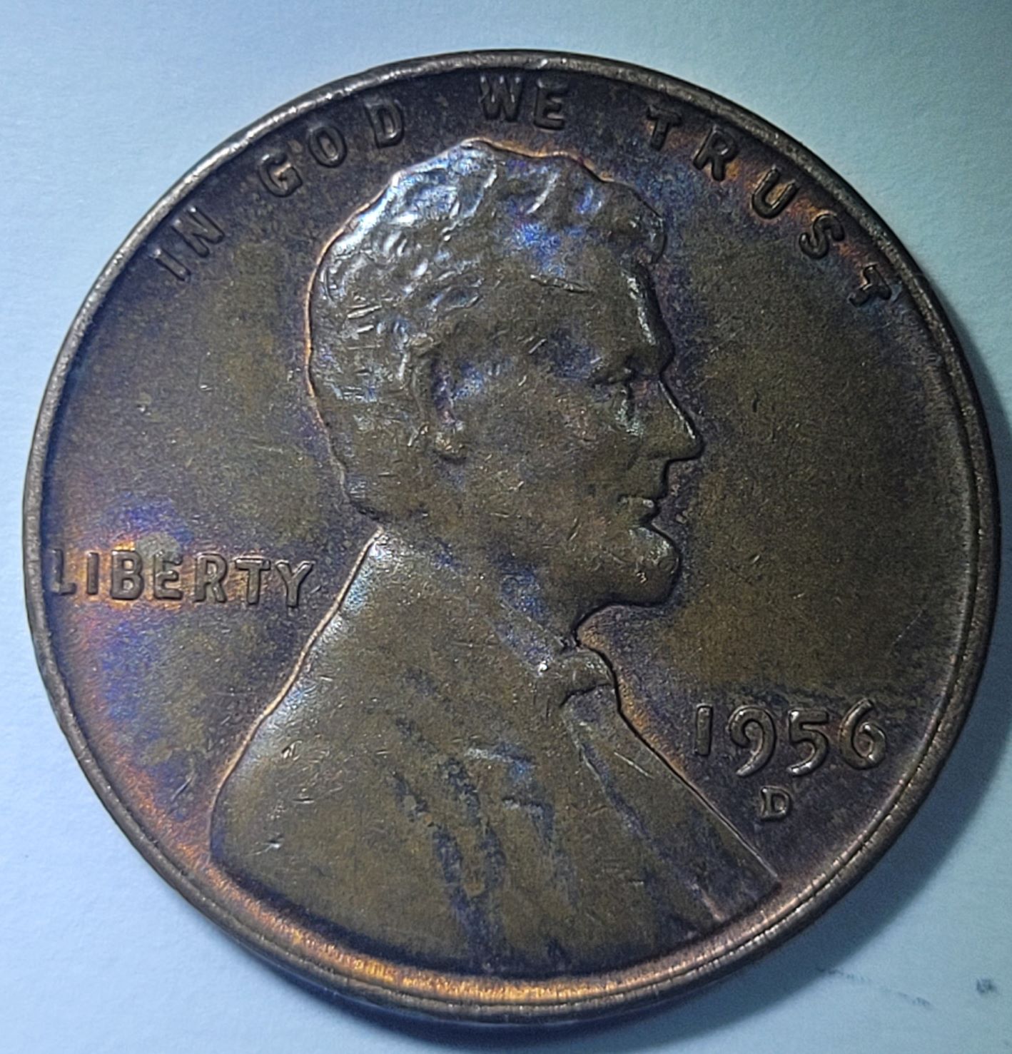 1956-D-One-Cent-Veins-In-Head-?
