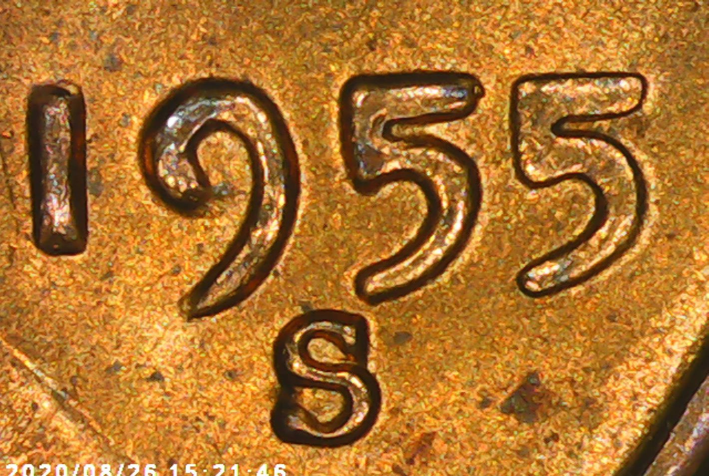 1955-S-One-Cent-Cracked-And-Raised-Areas