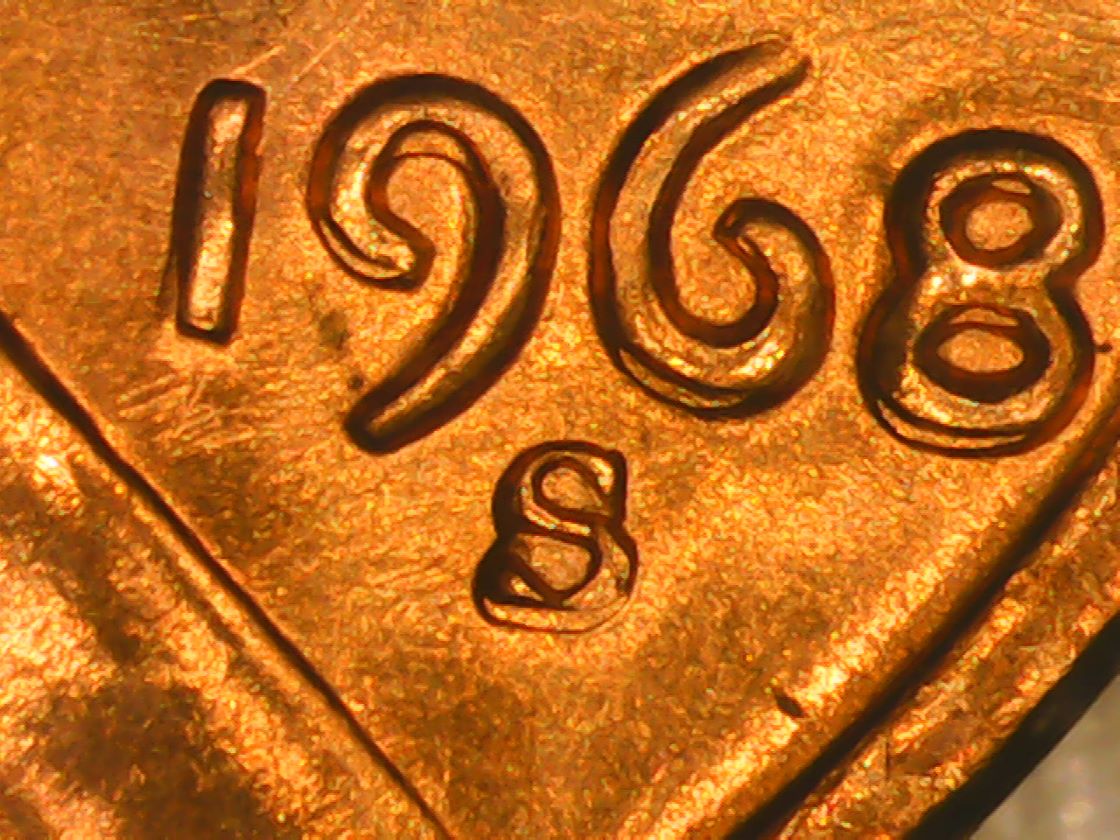 1968-S-Cent-Machine-Damage-?