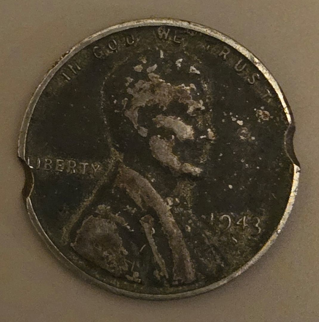 1943-S-Steel-Cent-Double-Clip-?