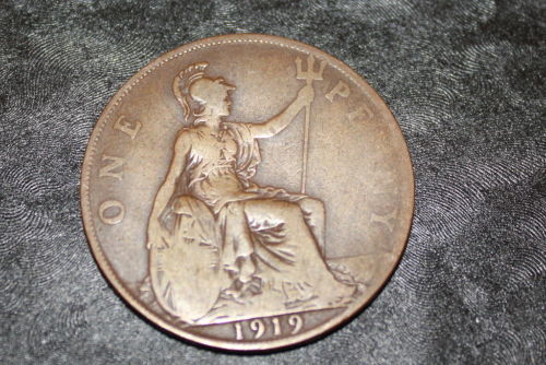 Free:-UK-1919-Penny!