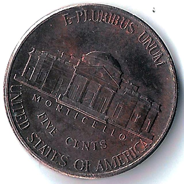1997-Jefferson-Nickel-Black-Error-Sintered-In-Annealing-Oven