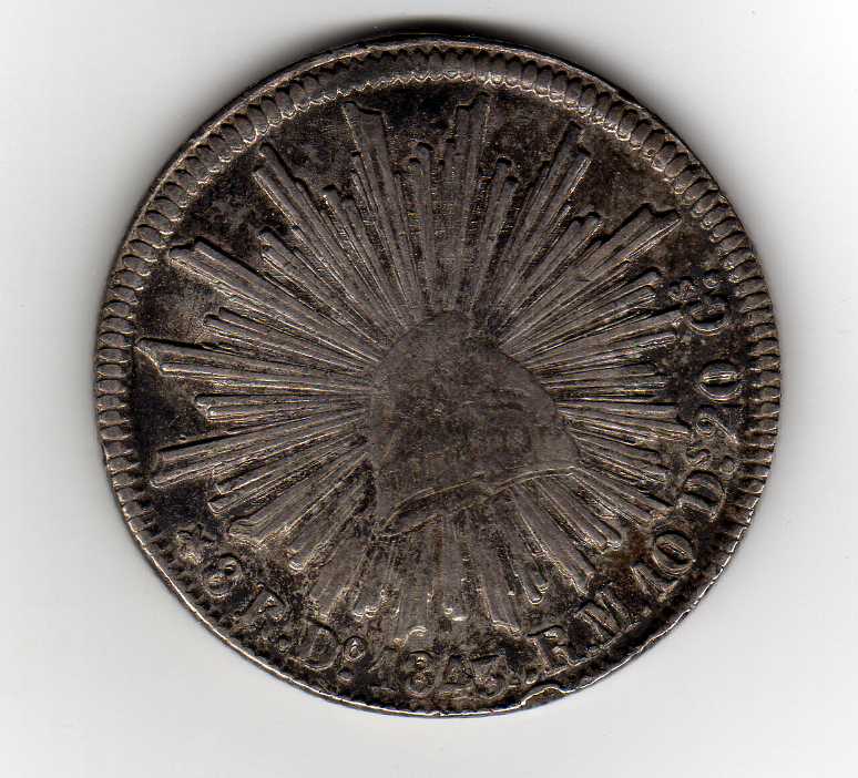 Early-Date-Facing-Eagle-8-Reales-Of-Mexico