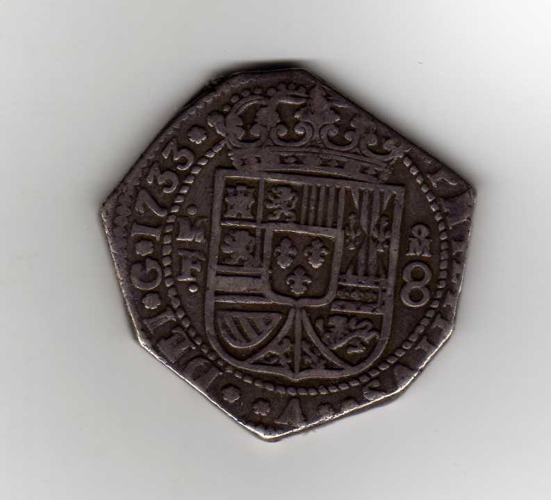 Mexico-1733-8-Reales-Klippe