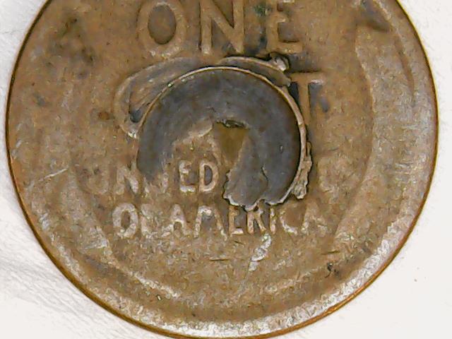 1918-D-Penny,-Weak-Strike-And-Damage