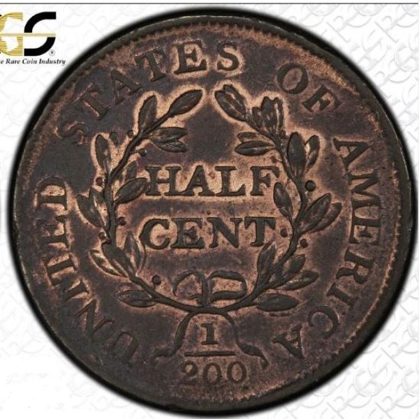 1806-1/2-Cent-Small-6,-No-Stems-Questionable-Color