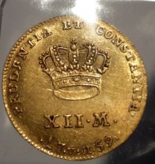 1759-Denmark-Frederik-V-Gold-12-Mark