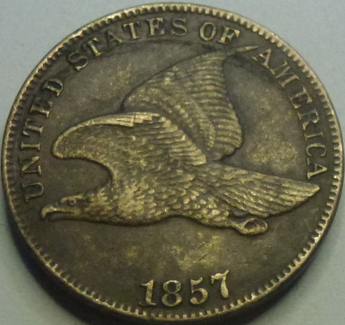 1857-Flying-Eagle-With-1856-Obverse-After-Verdi-Care-Soaking