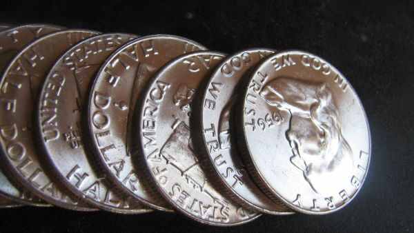 A-Roll-Of-1956-Franlklin-Halves