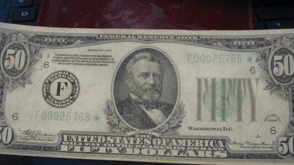 1934-$50-F*-Lgs!