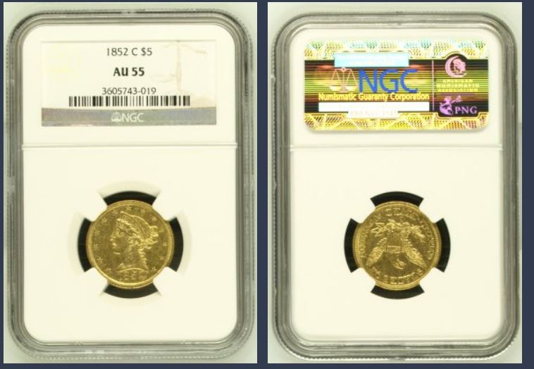 Guess-The-Grade-1852-C-$5-Gold