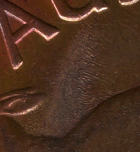 Australia-1964-Penny:-Does-Anyone-Know-What-These-Marks-Are?
