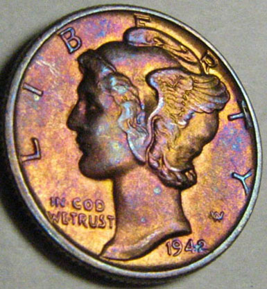 1942-Mercury-Dime-Toned-Nt-Or-At?