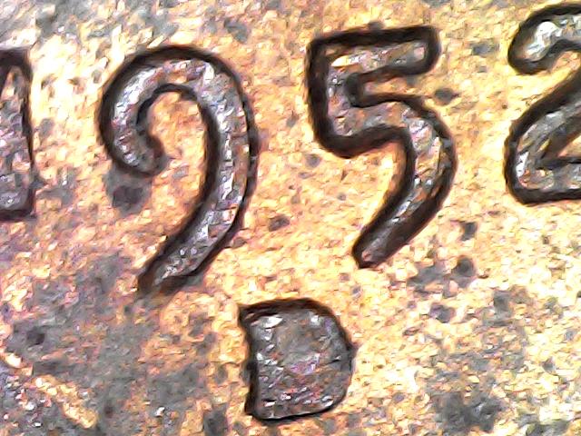 1952-D-Cent-Maybe-Wheat-Ear-Punched-Into-Rim