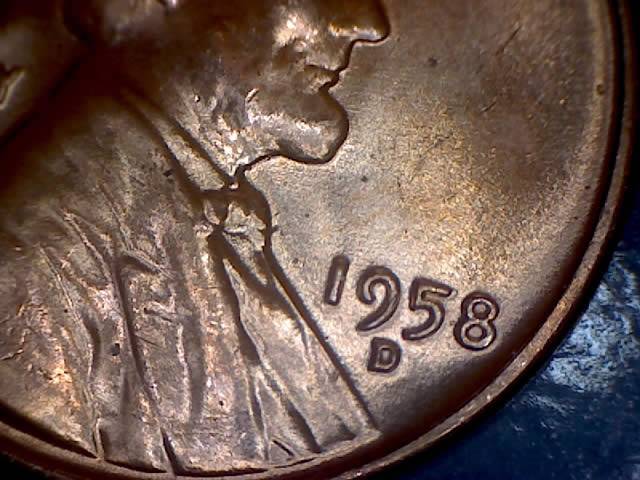 1958-D-Penny-Unc-Bank-Roll-Coin-DDR-Wheat-Stocks-Both-Doubled-L'ing-4-Grade