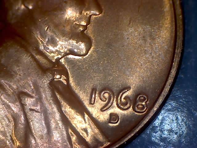 1968-D-Penny-MS-Coin-From-Unopened-Bank-Roll-For-Grading