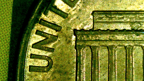 1991-Penny-With-Line-Above/Through-Lincoln's-Head-&-Multiple-Other-Lines