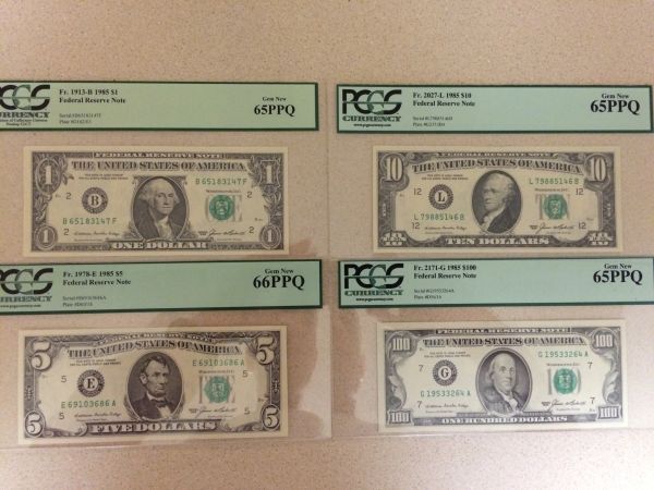 1985-Federal-Reserve-Note-Collection-