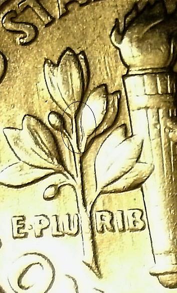 1991-D-Dime--Machine-Doubling?-Reverse